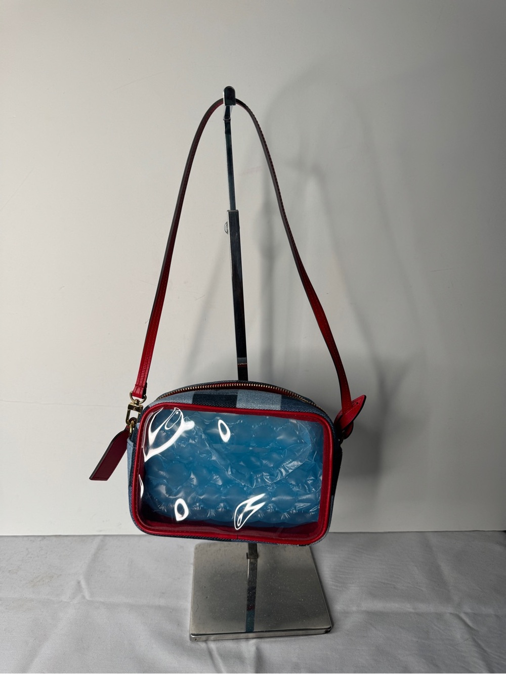 LOUIS Vuitton Denim Damier Monogram Beach Pouch Blue